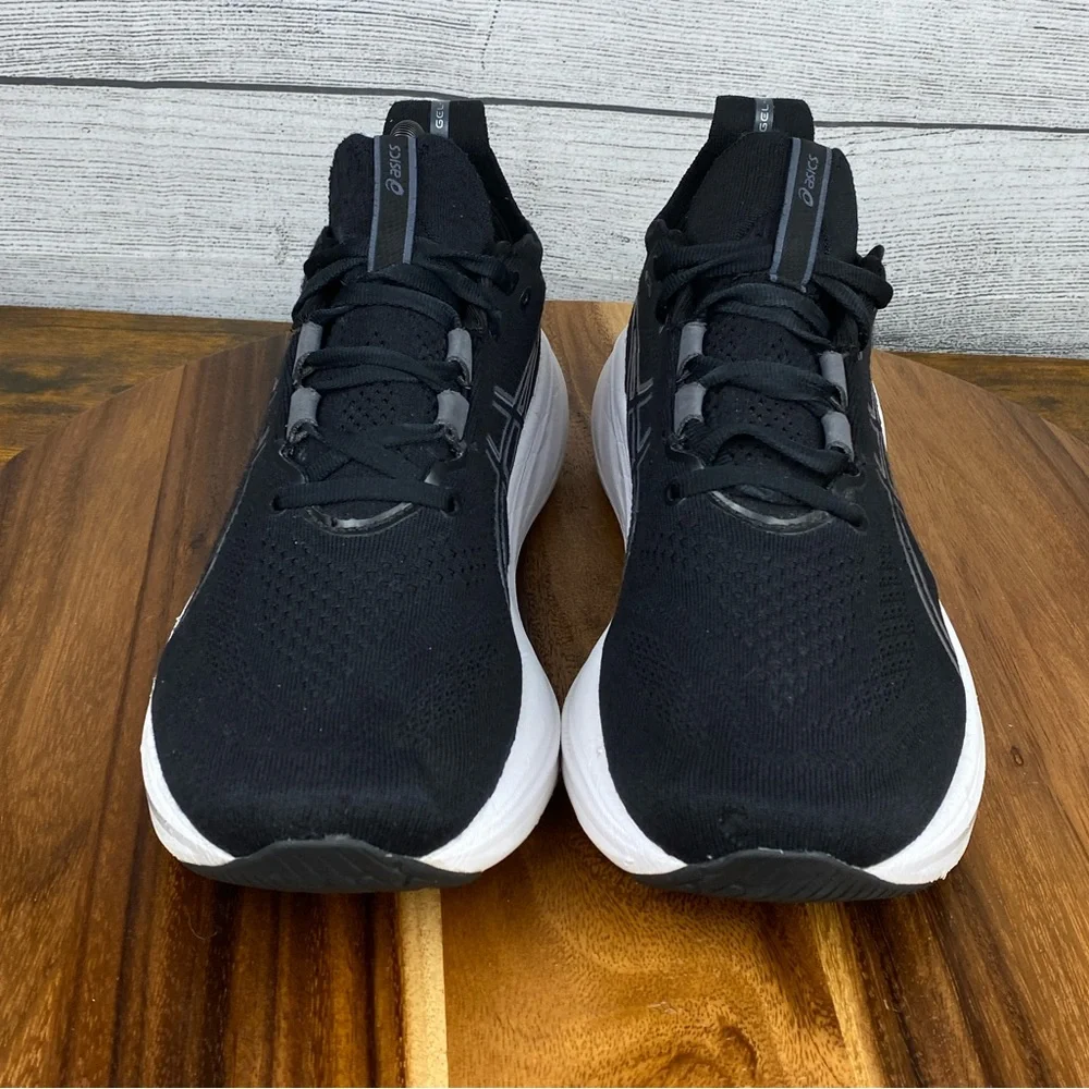 Asics Black and White Athletic Shoes - Picture 9 of 13